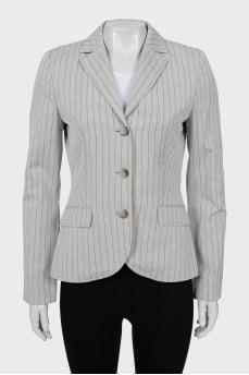Slim fit pinstripe jacket