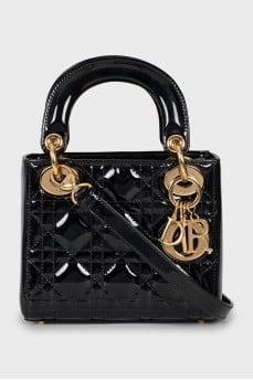 Lady Dior patent leather bag