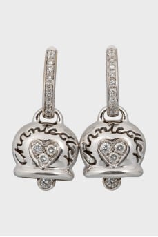Campanelle diamond earrings