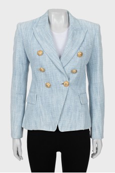 Jacket with accent buttons
