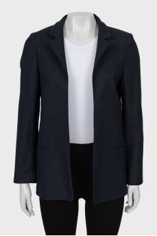 Blue striped jacket