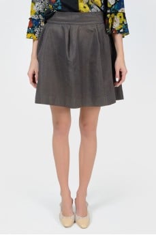 Fluffy mini skirt