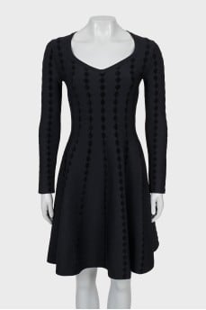 Fitted dress in black