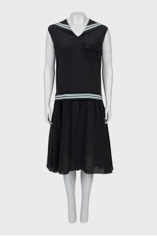 Black silk dress