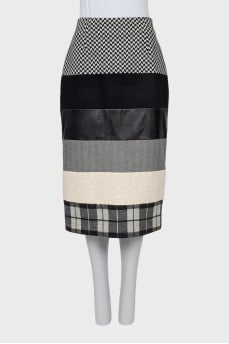 Combined fitted skirt
