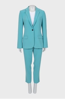 Blue suit of jacket and trousers