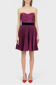 Purple Off Shoulder Dress