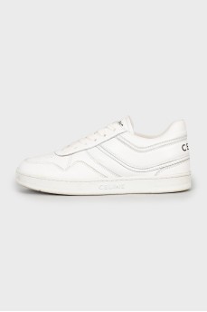 White leather sneakers