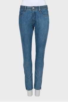Skinny fit mid rise jeans
