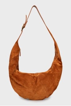 Suede crossbody bag