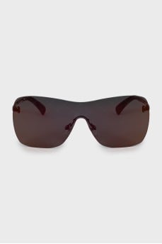 Sunglasses mask with orange coating