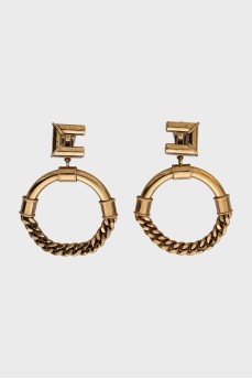 Gold plated earrings with clip-on clasps