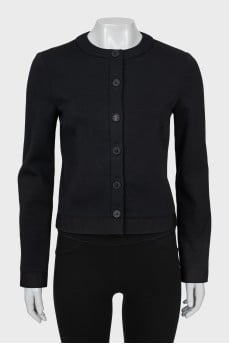 Wool cardigan with buttons