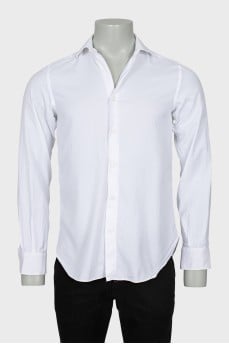 Men's white striped shirt
