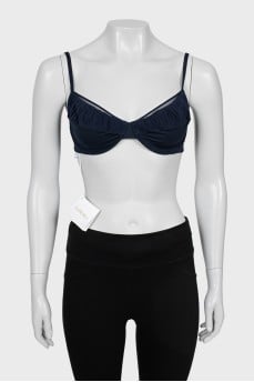 Blue swimsuit with tag