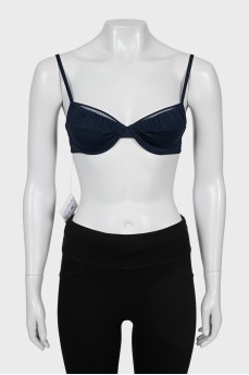 Blue swimsuit with tag