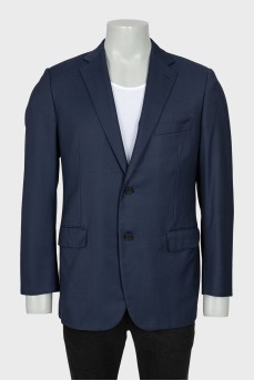 Men's fitted blue jacket