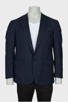 Men'sbBlue plaid blazer