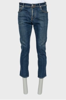 Men's Straight Button Jeans