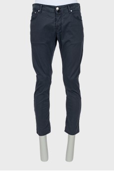 Men's dark blue trousers