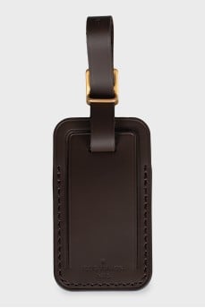 Embossed leather clochette