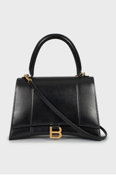 Hourglass leather bag
