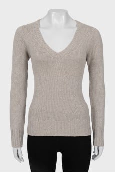 Cashmere V-neck sweater