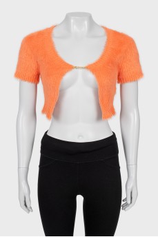 Long pile top with tag