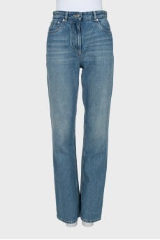 Straight fit jeans with tag