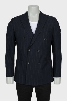 Men's striped wool jacket
