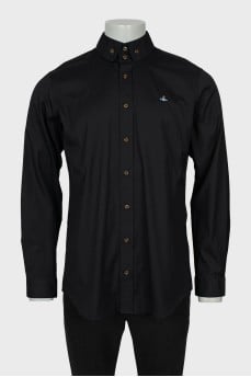 Men's black shirt with logo