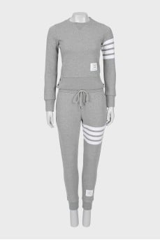 Gray tracksuit with tag