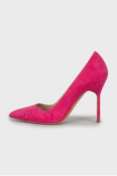 Pink Suede Pumps