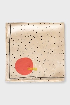 Polka dot print scarf
