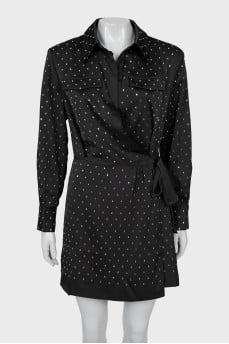 Black dress decorated with crystals