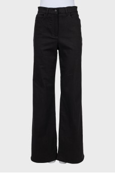 Straight high waist trousers