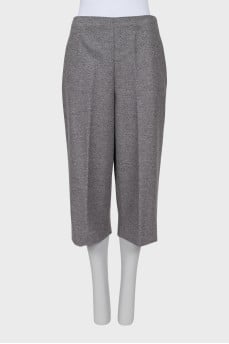 Long wool shorts