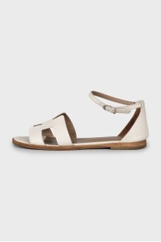 White Santorini Sandals