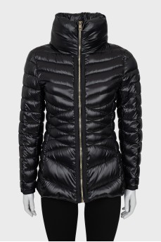 Slim fit jacket with hidden hood