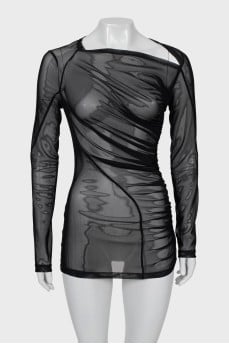 Transparent black dress