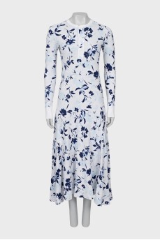 White Floral Maxi Dress