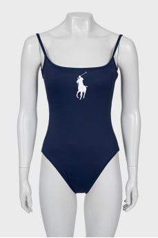 Blue swimsuit with tag