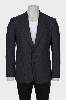 Men's Grey Wool Jacket