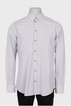 Men's straight striped shirt