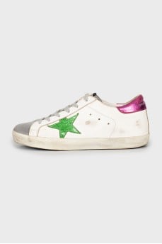 Super-Star leather and suede sneakers