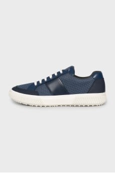 Men's sneakers made of leather and textile