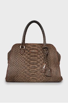 Brown leather bag