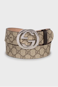 Wide canvas belt
