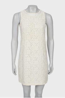 Dress with white lace