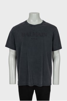 Men's T-shirt with branded embroidery